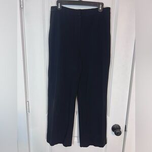 Lafayette 148 Wide Leg Black Trouser Pants